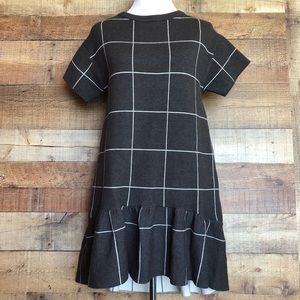 Zara Knitwear Winter Collection Gray Box Dress